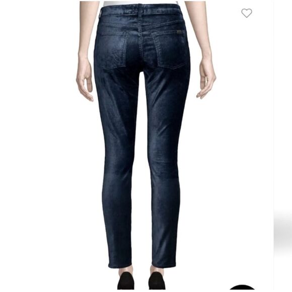 Jen 7 velvet soft pants 7 for all man kind size 8 navy blue - Picture 2 of 7